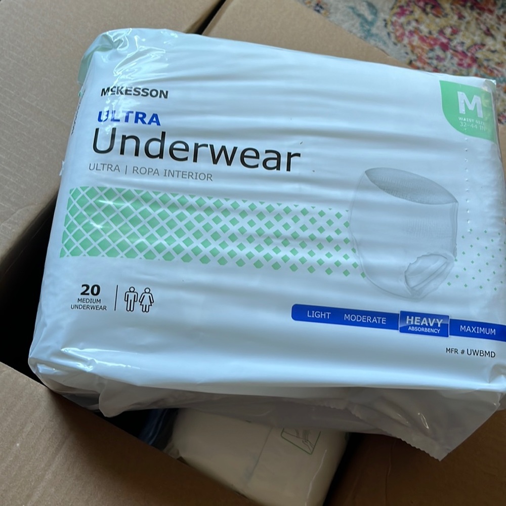 Ladies Depends set of 4 80 in total